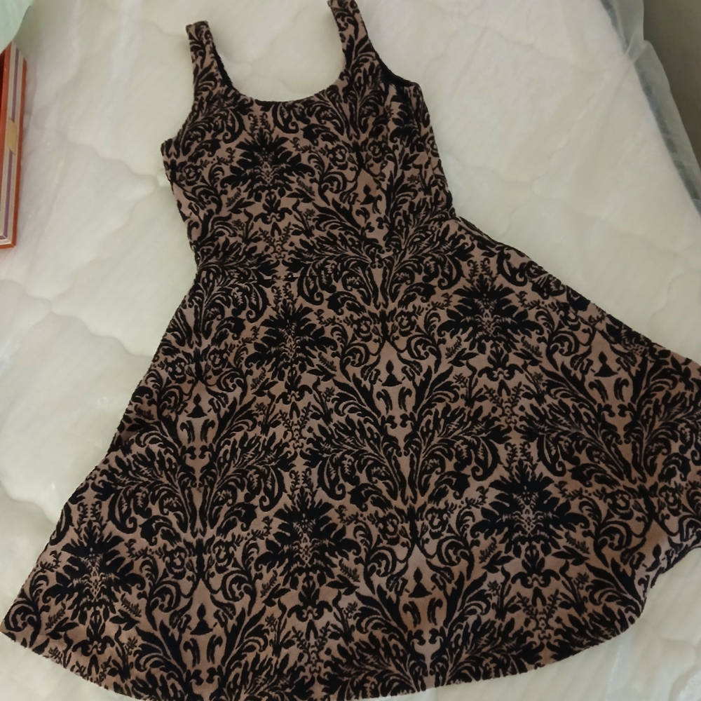 Bar III Black and Tan Dress